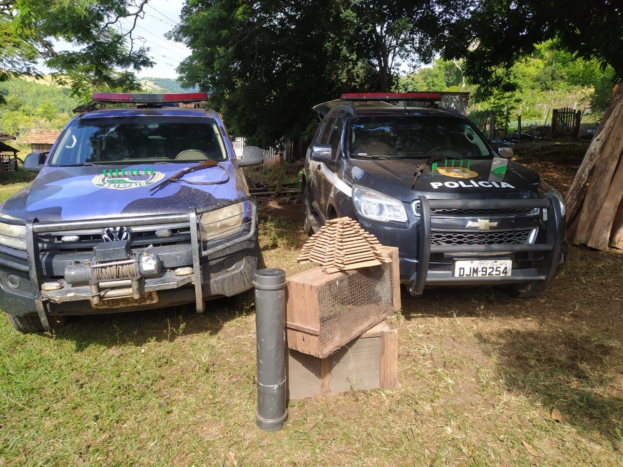 Operação policial apreende armas e munições ilegais na zona rural de