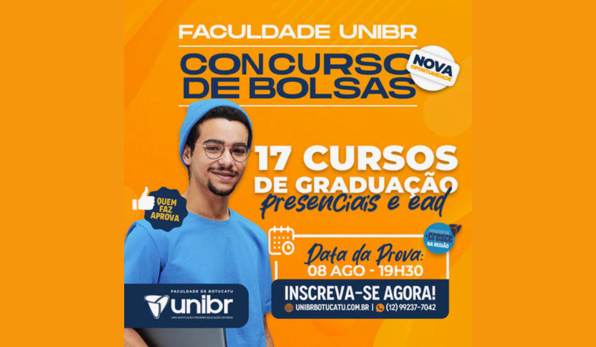 Unibr Faculdade De Botucatu Ter Concurso De Bolsas Dia De Agosto