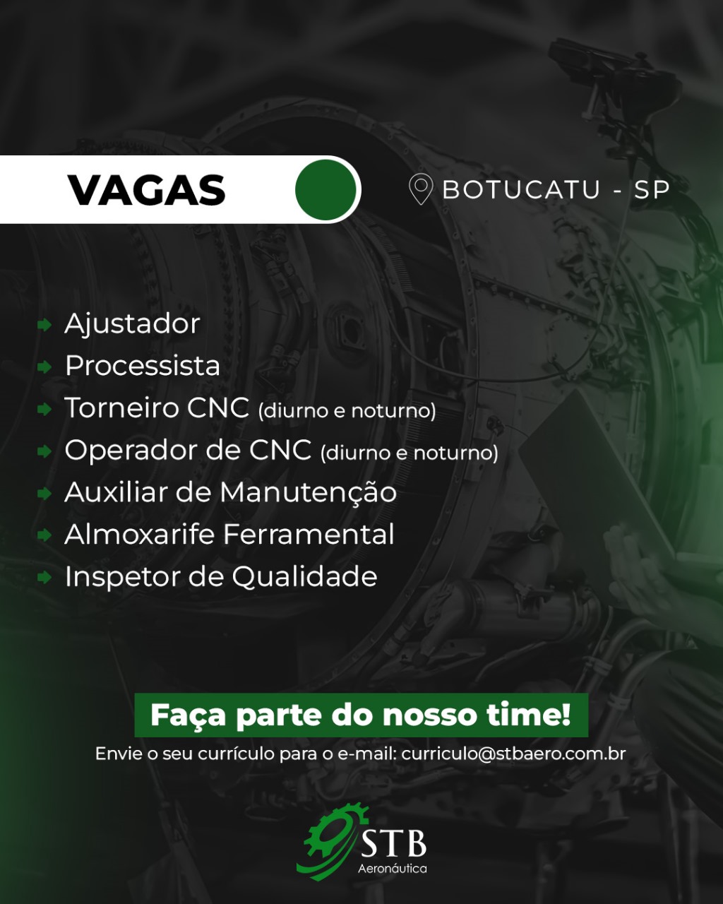 vagas operador cnc