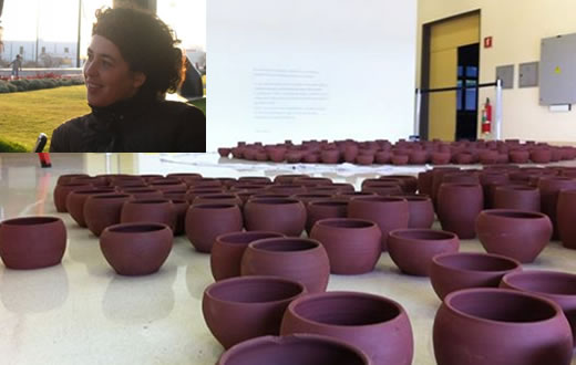 Artista expõe os seus trabalhos em cerâmica no Sesi