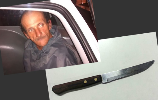 Cidadão de 48 anos acaba preso por roubo tentado