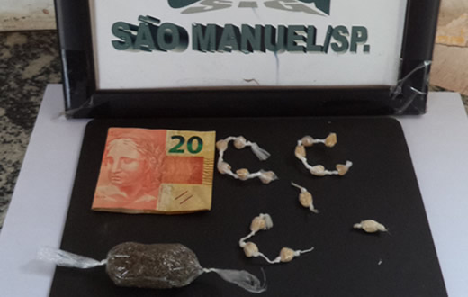 Polícia realiza dois flagrantes de tráfico de drogas