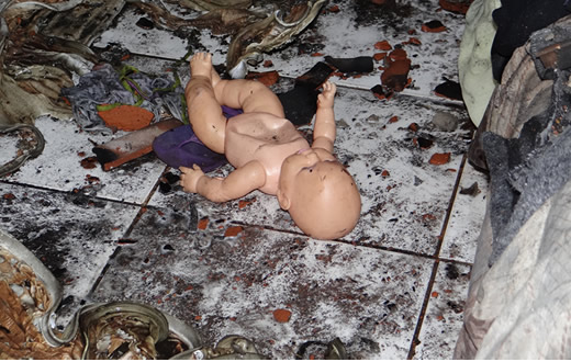 Vela causa incêndio no Residencial Santa Maria