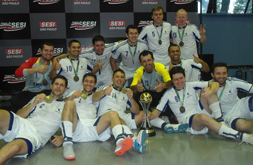 Embraer conquista ouro no futsal dos Jogos do Sesi
