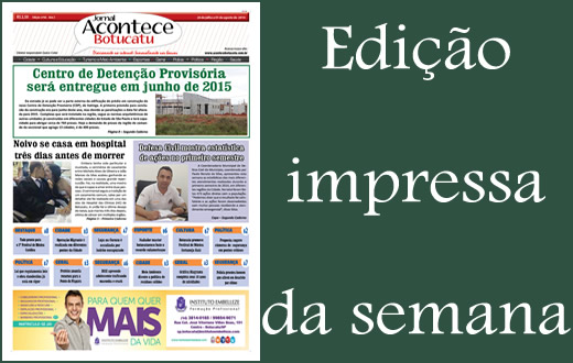 Confira a capa da edição impressa desta semana