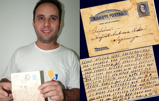Colecionador busca decifrar mistério de cartão postal