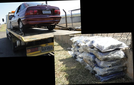 Polícia Rodoviária apreende 27 kg de pasta base de cocaína