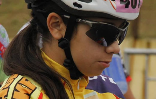 Larissa Brasa continua no topo do ciclismo estadual