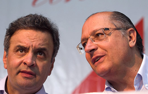 Aécio Neves e Geraldo Alckmin visitam Botucatu