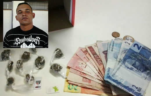 PM realiza flagrante de tráfico na Vila Ferroviária