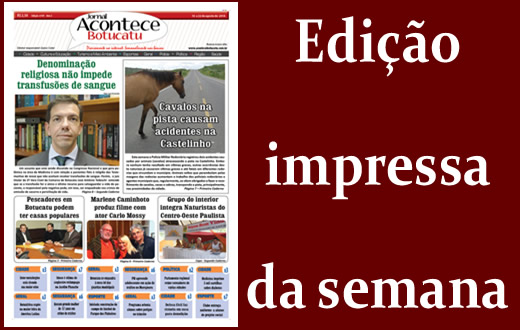 Confira a capa da edição impressa da semana