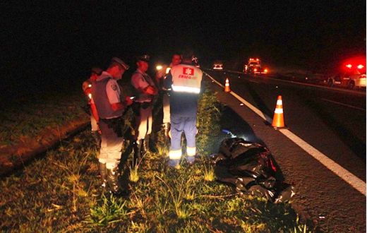 Pedestre morre atropelado ao atravessar pista