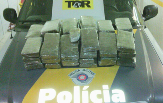 Mulheres são presas com 40 quilos de maconha