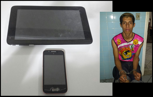 Rocam prende rapaz que furtou estabelecimento comercial