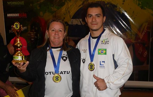 Ana Gatin e Sergio Alves vencem o Brasileiro de Supino