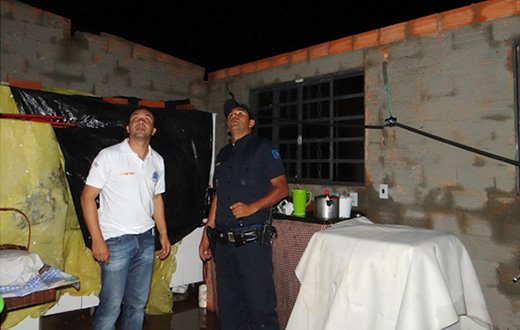 Chuva e vento atingem diferentes pontos da Cidade