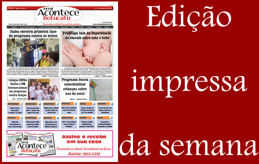 Confira a capa da edição impressa desta semana
