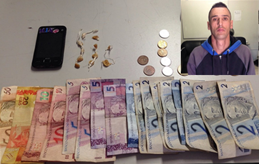 PM realiza flagrante de tráfico de entorpecentes