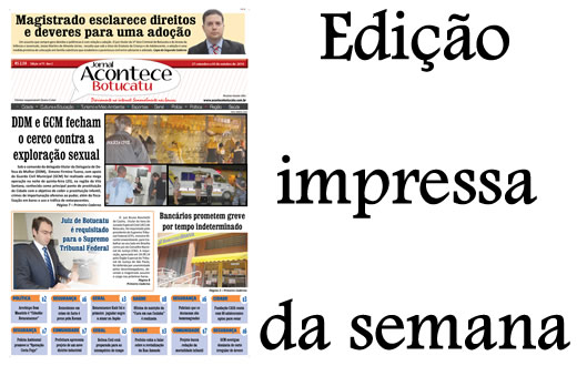 Confira a capa da edição impressa desta semana