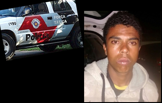 Rapaz é preso pela PM após arrombar restaurante