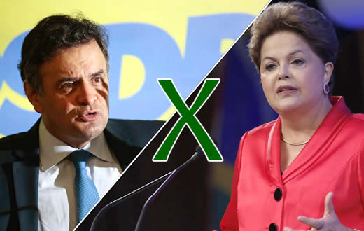 Dilma e Aécio disputam o segundo turno para presidente