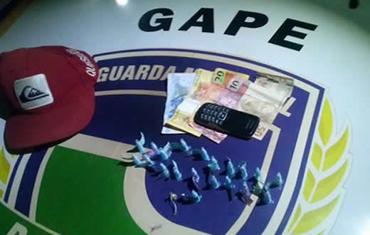 Adolescente apreendido em ação de tráfico no Monte Mor