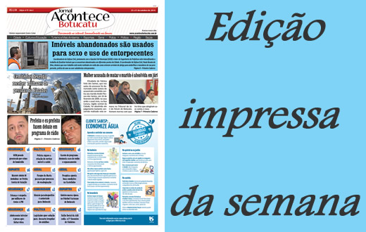 Confira a capa da edição impressa desta semana