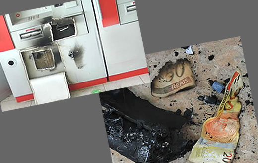 Quadrilha explode caixas eletrônicos em Bofete