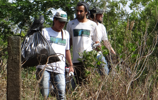 Retirado 70 mil litros de lixo do Córrego da Cascata