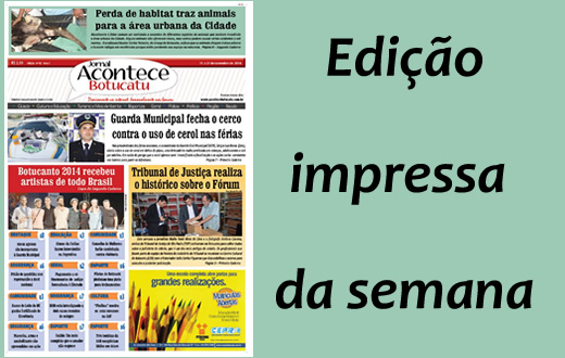 Confira a capa da edição impressa desta semana