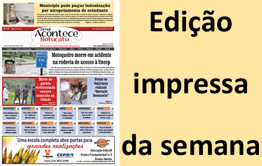 Confira a capa da edição impressa desta semana