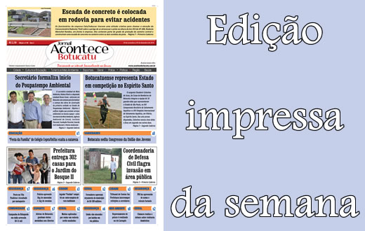 Confira a capa da edição impressa desta semana