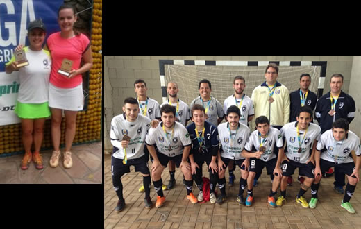 Tênis e futsal são destaques da AAB no fim de semana