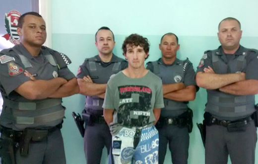 PM de Anhembi realiza flagrante de furto de veiculo.