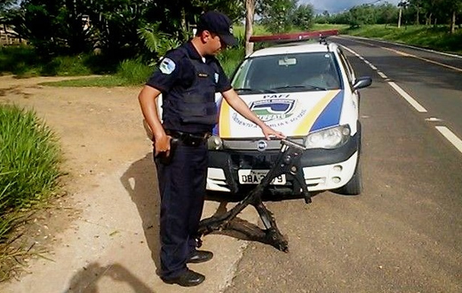GCM localiza peças de motocicleta furtada em abril
