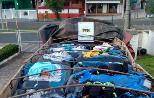 TOR apreende cocaína engomada em roupas