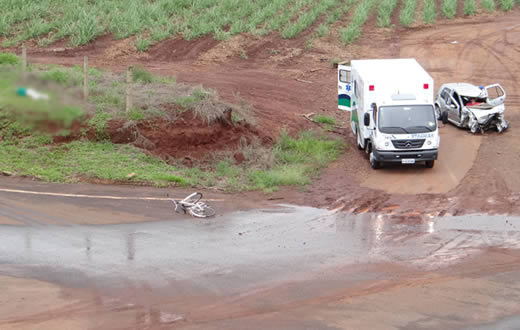Concessionária simula colisão na Castelinho