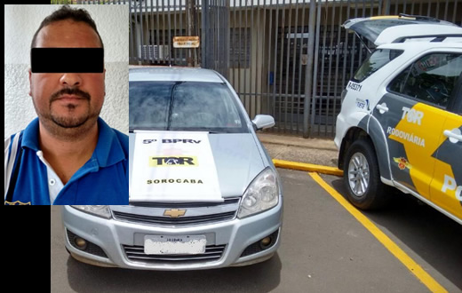 TOR realiza a apreensão de carro clonado