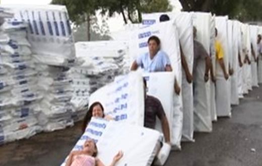 Dominó humano agita a população de Areiópolis