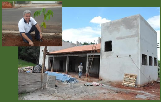 Obra do centro receptivo avança no Parque Municipal