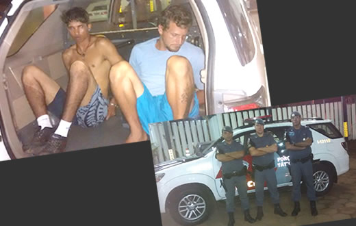 Força Tática prende dupla que assaltou lanchonete