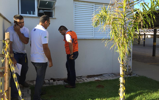 Defesa Civil realiza vistoria técnica em condomínio