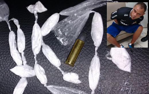 Bodinho é preso pela Rocam por tráfico em Rubião Júnior