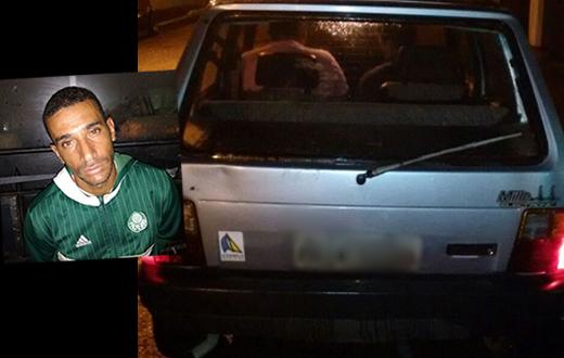 Força Tática prende cidadão acusado de furtar carro