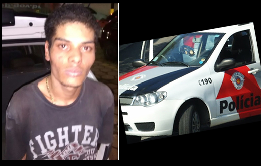 Trombadãoé preso pela PM após roubar transeunte