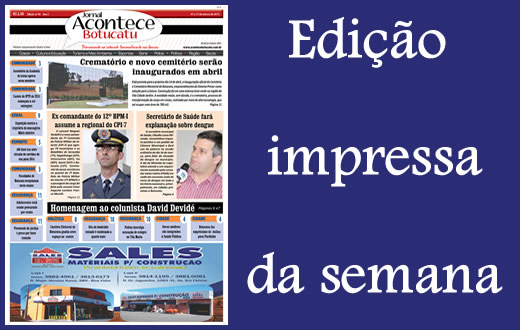 Confira a capa da edição impressa desta semana