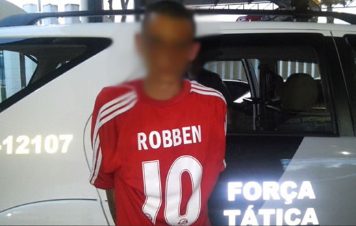 Garoto de 16 anos é apreendido por roubo tentado
