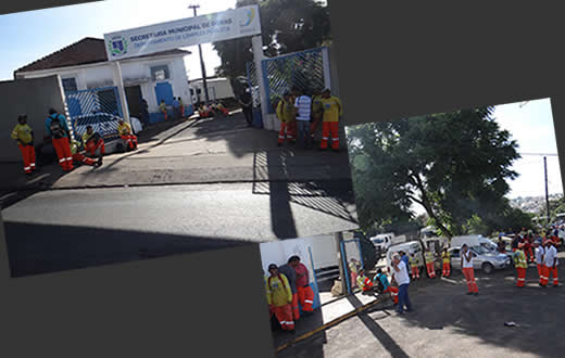 Coleta de lixo opera com apenas 30% de sua capacidade