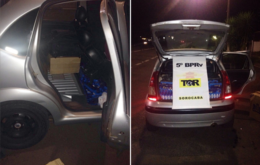 TOR apreende carga de 5 mil maços de cigarros