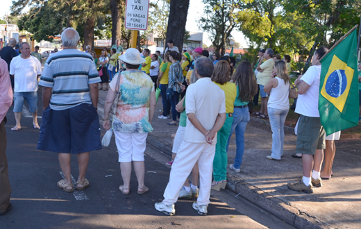 Manifestação na região ficou abaixo do esperado
